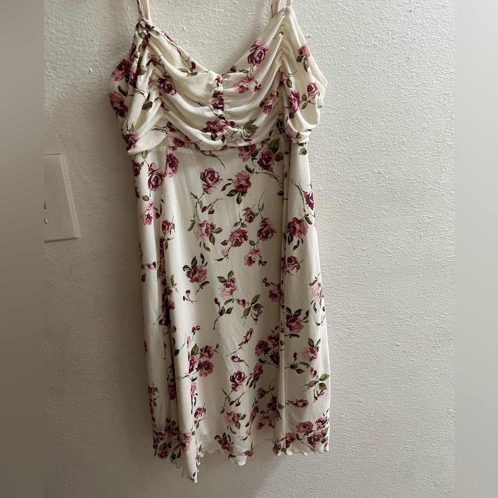 Elegant Floral Draped Dress